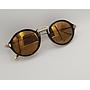 Lux Lenses UK SunGlasses Model GM110384 Gold Black Round Plastic Metal