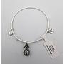 Urban Leaves Pineapple Silver Bangle  ULFR001VS Hand Bracelet Brass