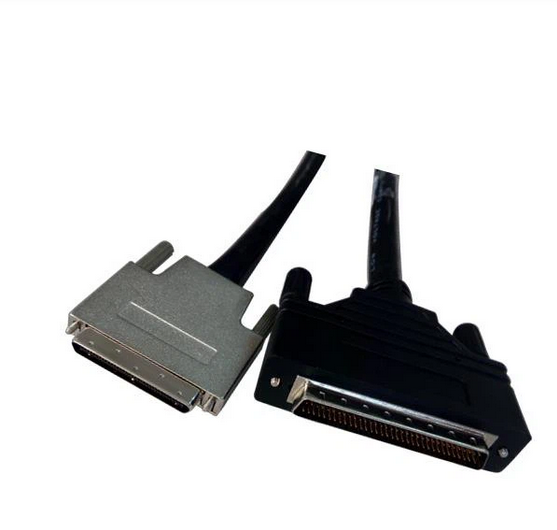 SCSI 68 Pin Cable HPCN Male To VHDCI 68 Pin Male Assembly Cable 4M Used A